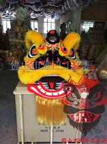 Value popular Foshan handwritten wool lion head Buddha dress dragon dance lion dance lion dance performance props South lion lion drum manufacturers