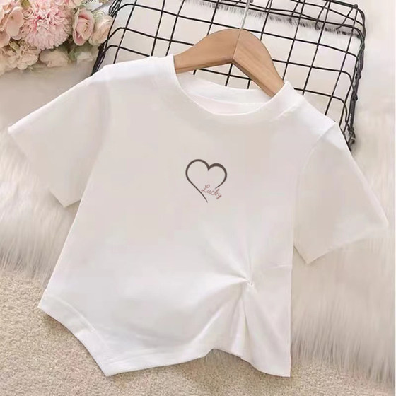 100% pure cotton girls' short-sleeved T-shirt 2025 summer children's baby fashionable and simple half-sleeved top
100% pure cotton girls' short-sleeved T-shirt 2025 summer children's baby fashionable and simple half-sleeved top