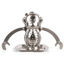 American Kikkerland robot monkey fish-shaped test tube Leaf tea maker Creative tea filter