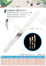 Fishing Lang 2019 new fish float He Weilan float commemorative edition hand-painted fly catch JN float feather fish float