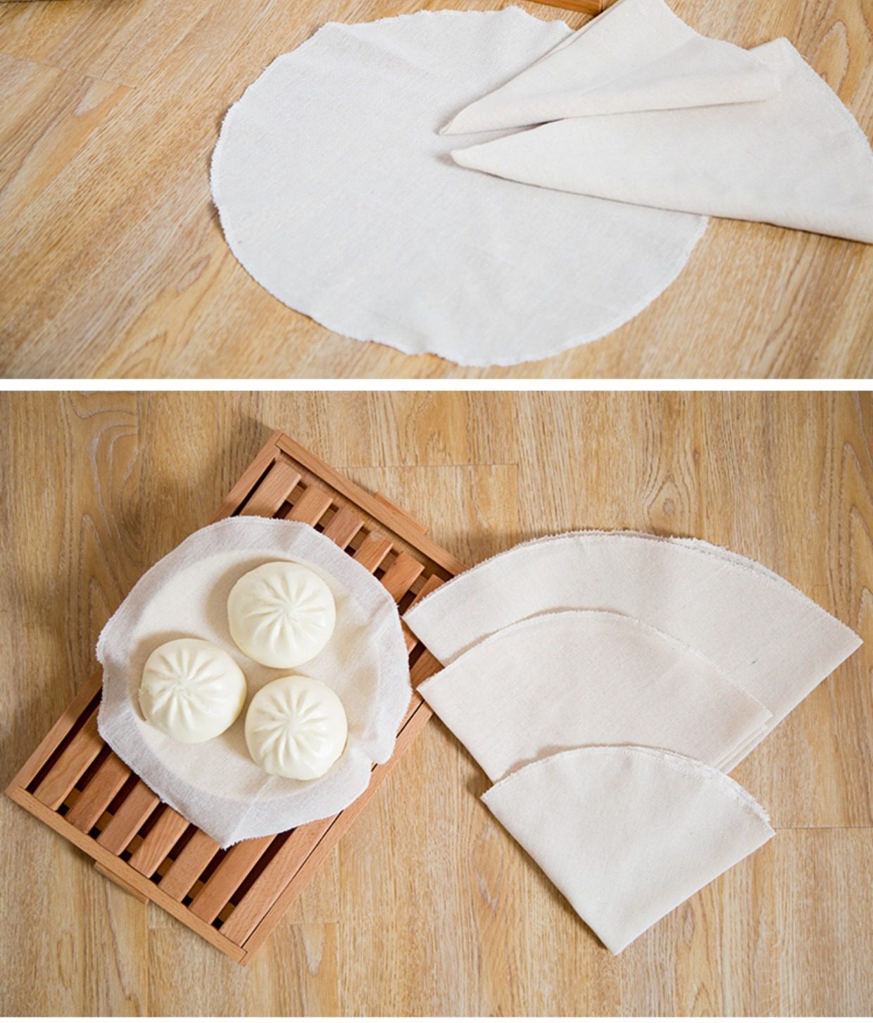 蒸笼布纯棉纱布屉布蒸笼布不粘包邮馒头垫布家用蒸饭大号小号圆形_7折