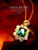 European and American exaggerated ultra-flash zircon sapphire crystal necklace Bride wedding accessories multi-color Womens