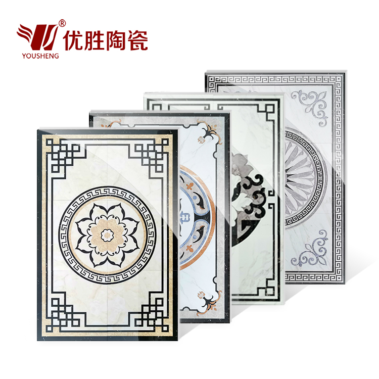 简约现代欧式抛晶地花砖餐厅入户进门仿水刀地毯瓷砖客厅拼花地砖 Изображение 1 简约现代欧式抛晶地花砖餐厅入户进门仿水刀地毯瓷砖客厅拼花地砖 Изображение 1