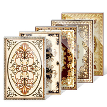 European entrance aisle Corridor Entrance hall Entrance restaurant Throwing crystal brick parquet Heart brick Floor tile parquet map