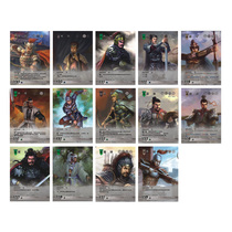 Three KingdUS Wisdom Painting Flash Card New 14 Shan Cai Zhong Fu Yan Gui Sun Ben Sufei Cai and Sun Gao Sun Yu Xu Yuan etc.