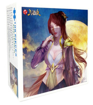 Taiwan original genuine Taiwanese version of the three countries kill 108 pieces of jigsaw puzzle Huang Yueying a total of 6 Japanese blue jigsaw special paper