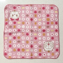 Japanese system Bandai BANDAI Doraemon A dream pure cotton small handkerchief with small square towel cherry blossom small grain 23cm * 23cm