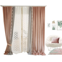 High-grade Dutch velvet velvet cloth shading living room bedroom Nordic European light luxury custom solid color curtains free processing fees