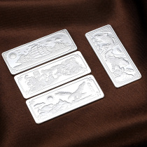 Silver bar 999 foot silver silver strip silver brick pure silver silver strip collection silver brick investment silver bar enterprise gift giving certificate