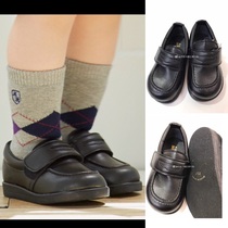 miki house day 2108 20% off campus Velcro black leather shoes childrens shoes