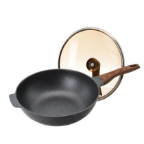 Maifanshi wok Non-stick pan fume-free multi-function cooking pan Induction cooker Gas stove Universal ceramic pot