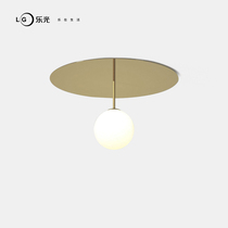 Le Guang New North Europe all copper ceiling lamp entrance corridor aisle porch designer creative personality art ceiling lamp