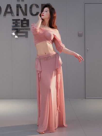 2025 New Belly Dance 대형 크기 훈련복 세트 메쉬 동양 댄스 공연 의상 2025 New Belly Dance 대형 크기 훈련복 세트 메쉬 동양 댄스 공연 의상