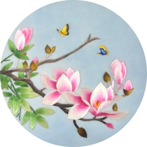 Su embroidery DIY kit Beginner material package with guidance group with traces Suzhou thorn decorative painting Magnolia class