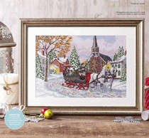 11409 Winter Snowscape Scenic Cross Embroidered source file xsd
