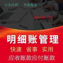 excel Financial form enterprise accounts Flow Accounts receivable payable transactions detailed account management table.