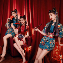 2022 Studios New Years New Year Theme New girlfriends Qipao National Tide Sisters Sweet art Chinese Wind Write True Clothing