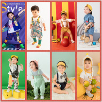 Childrens photography theme clothing 2020 exhibition New Tide 3 year old girl photo studio photo hipster foreign clothes
