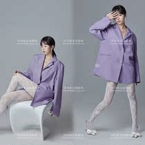 New Shadow Building Themed Fashion Purple West Clothing Sexy Goddess Art Cover Image Wave Beat to Write True Photography