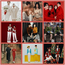 New autumn and winter photo studio photo theme clothing wedding photo photography couple casual sweater travel set