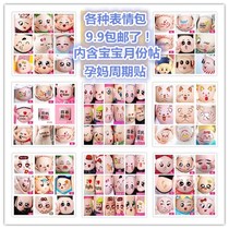 Maternity photo studio clothing photo props Belly stickers Painted paper chick stickers Photo shooting props