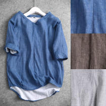 S094B 0710V collar straight cylinder type double layer composite mian-coated head shirt