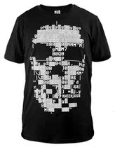 Watchdog T-shirt watch dogs clothes game theme perimeter T-shirt big skeleton logo