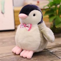 Cute bow tie little penguin doll plush toy doll hanging marine animal doll baby birthday gift woman
