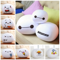 Summer New One Piece Foam Particle Pillow Fried Chicken Block Jun Yan Text White Group Doll Animation Around
