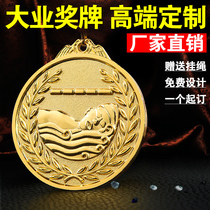 Swimming medal making a universal large metal sports medal custom winter swimming ceremony medal custom medal