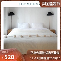 Roomology Morocco imported handmade cotton wool Pompom wool ball blanket