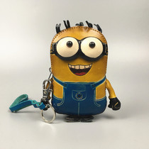 Leather cute coin purse mini zipper student short Korean cartoon creative cowhide handmade small wallet