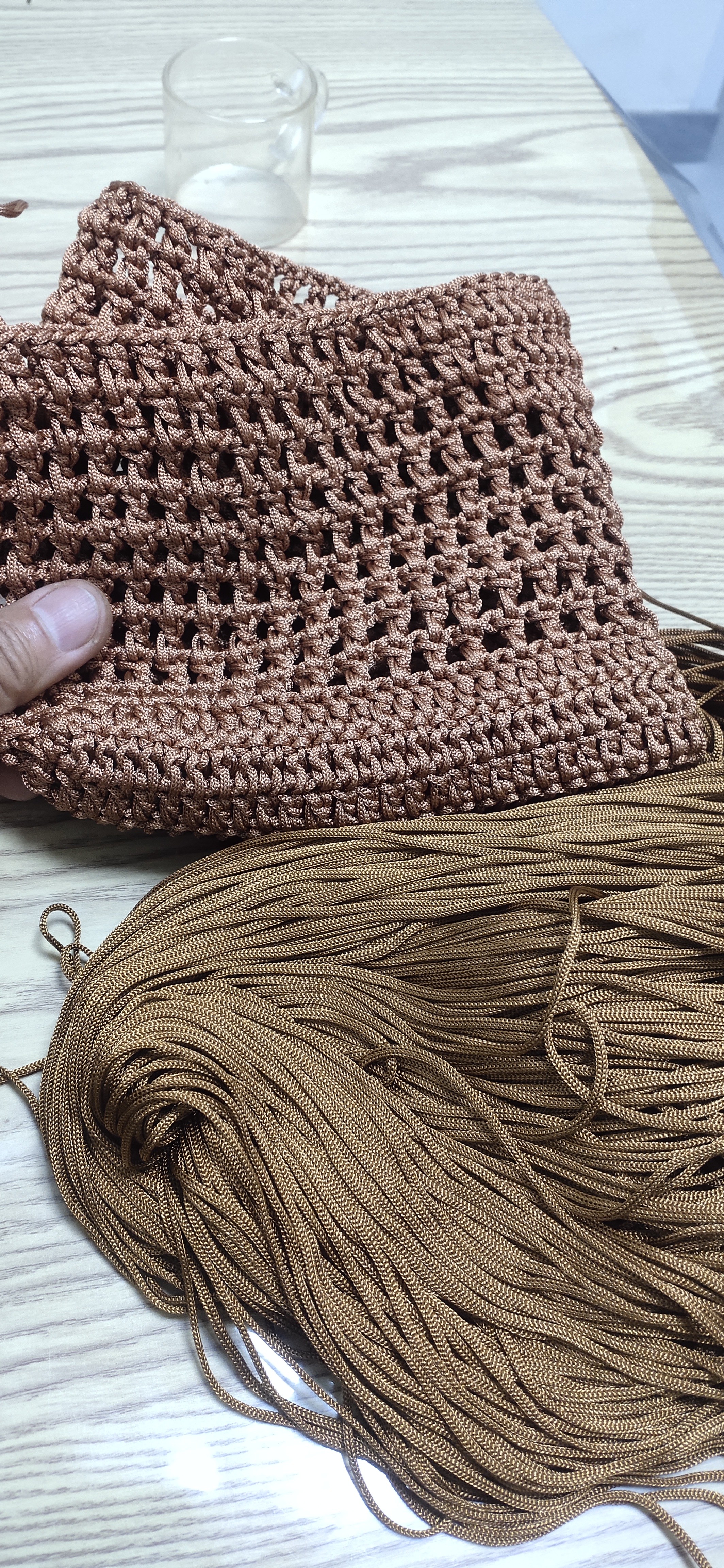 2mm轻体中粗冰丝线手工编织钩针勾夏凉帽子勾包包坐垫空心冰麻线