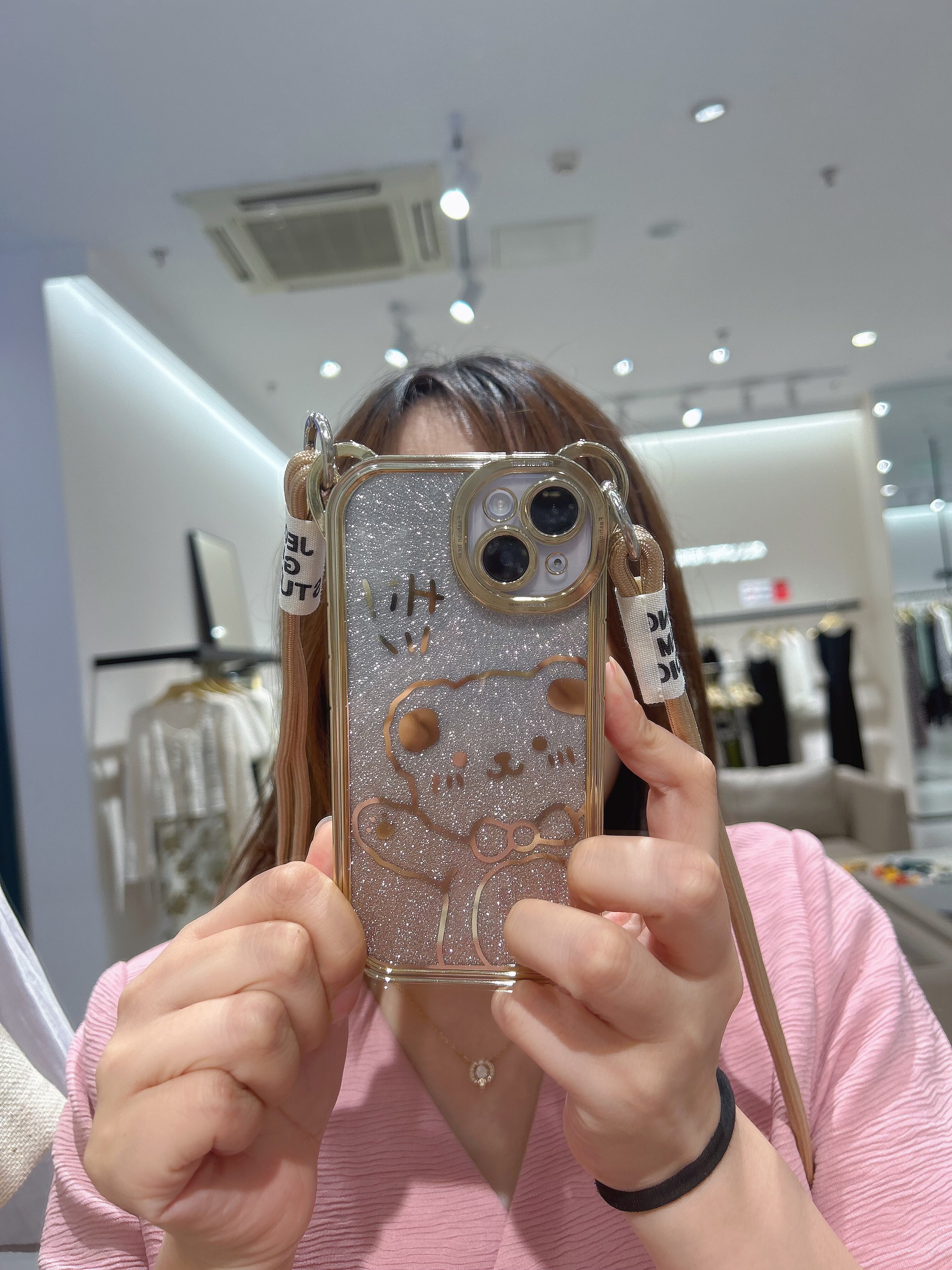背带斜挎式适用iphone15promax手机壳苹果14全包防摔13保护套12透明