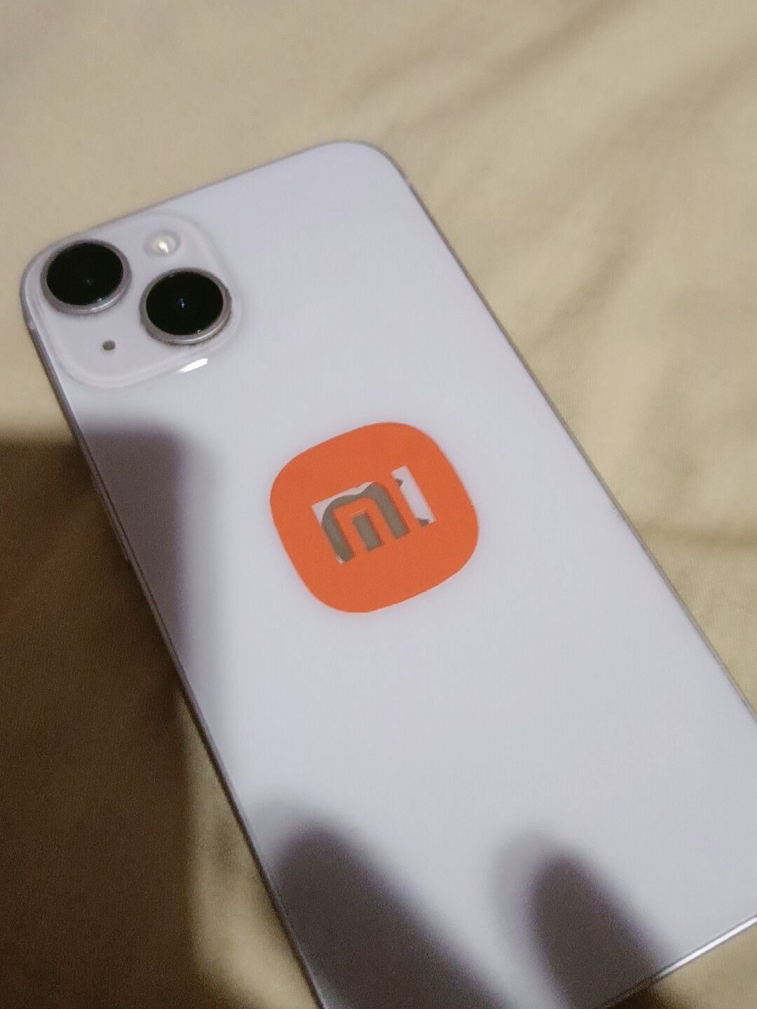 适用小米logo贴纸小米手机后膜logo个性改色彩膜xiaomi创新荧光改色