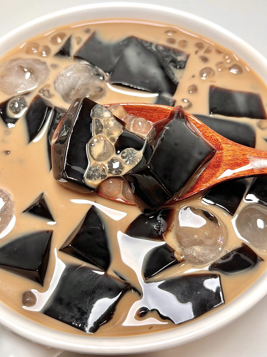 展艺烧仙草粉100g*2自制黑凉粉芋圆套餐奶茶店商用家用烘培原料粉