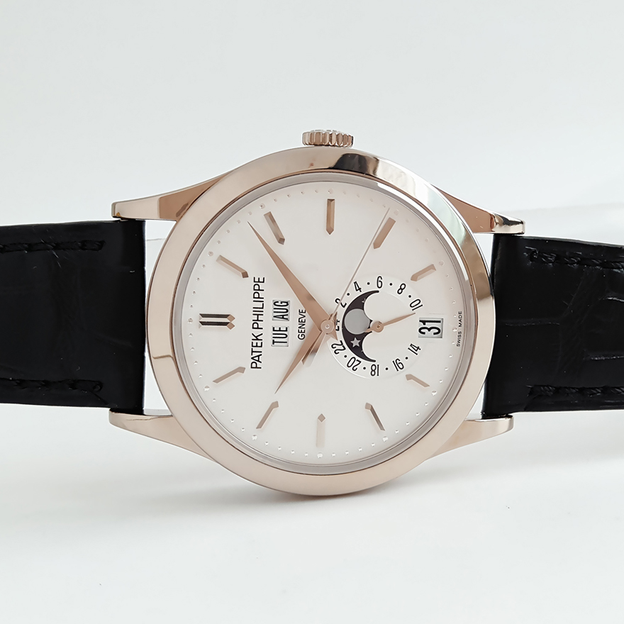 百达翡丽男表复杂功能时计18k白金自动机械腕表男5396g正品9.8新