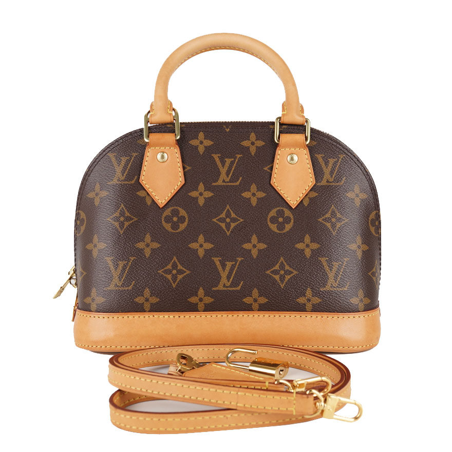 [9.8新]路易威登lv alma女士bb老花贝壳包so005参13900