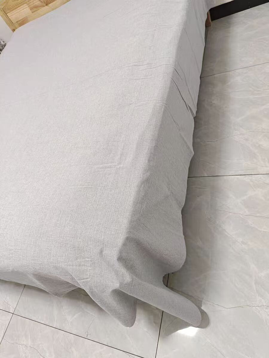 a类新疆纯棉床单单件100全棉加厚棉麻布料单独被单三件套单人裸睡