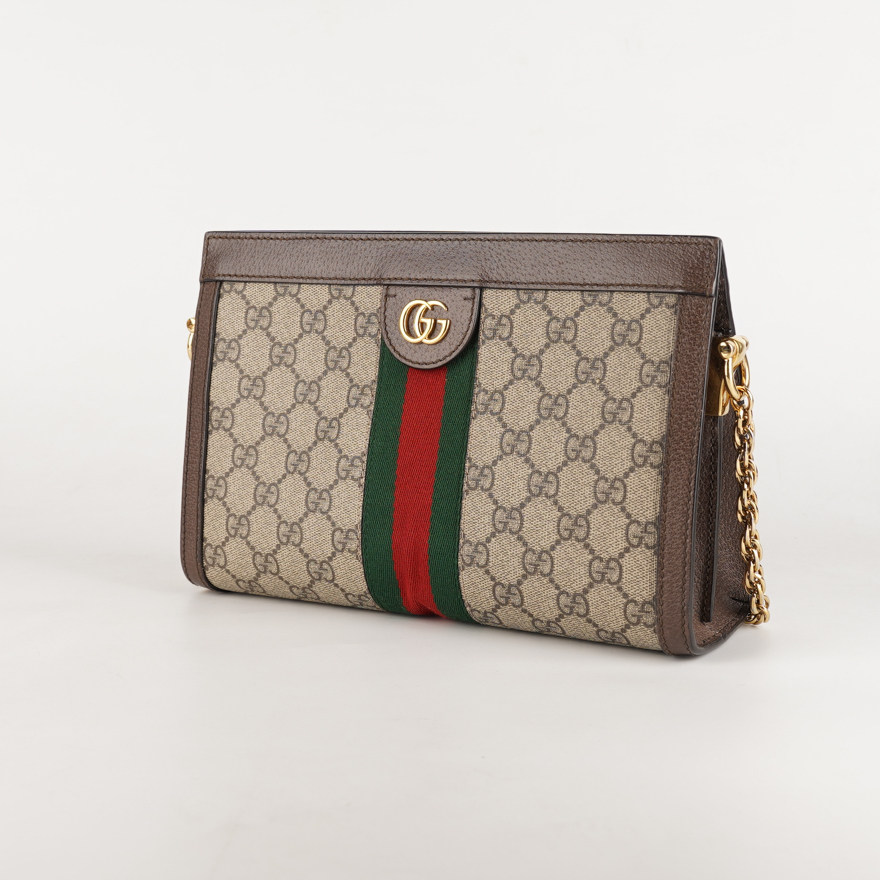 5新]古驰gucci ophidia女士棕色印花红绿条夹子包n3102参1.5w