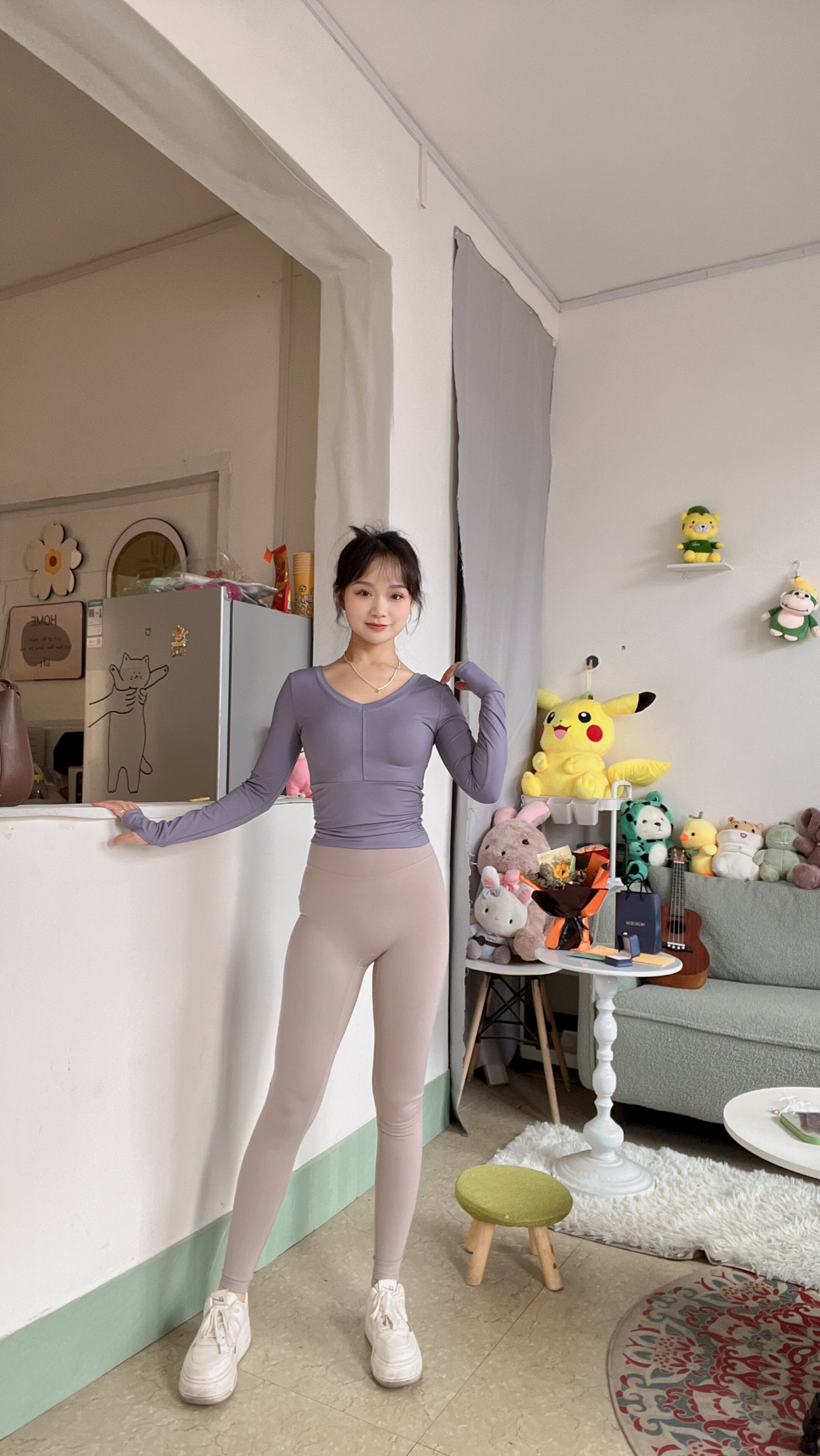 健身裤女高腰提臀瑜伽裤专业高弹透气紧身跑步运动裤普拉提训练裤