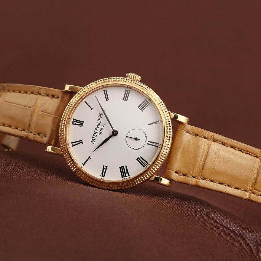 [9.8新]百达翡丽女表古典表18k黄金31mm手动机械手表7119j-010