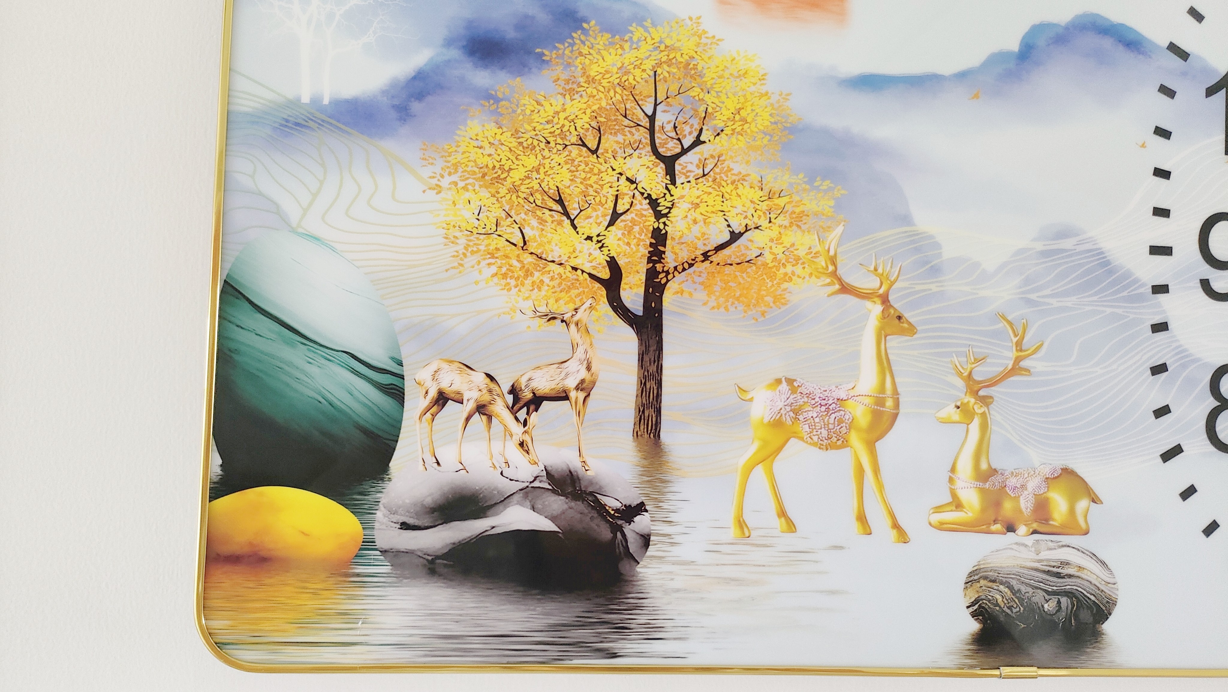 轻奢装饰画客厅钟表挂钟现代简约家用新款餐厅时钟挂墙大气挂表