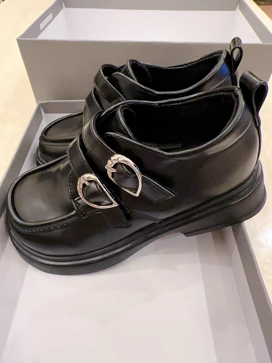 卓诗尼女童黑色皮鞋春夏中大童演出鞋子女孩公主鞋英伦风儿童单鞋