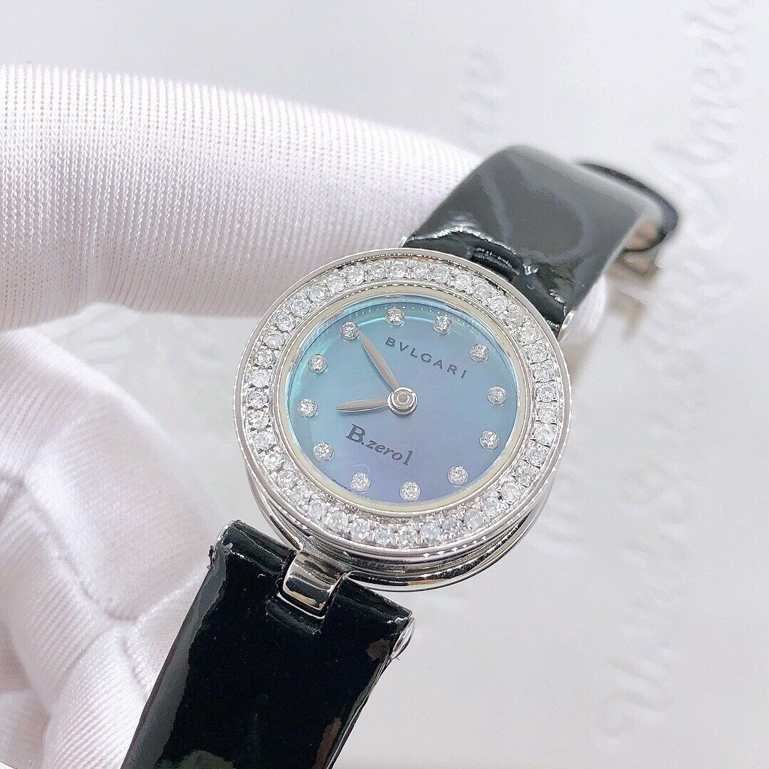 宝格丽手表女b.zero1系列精钢镶钻石英腕表女bz22bsl12正品9.8新