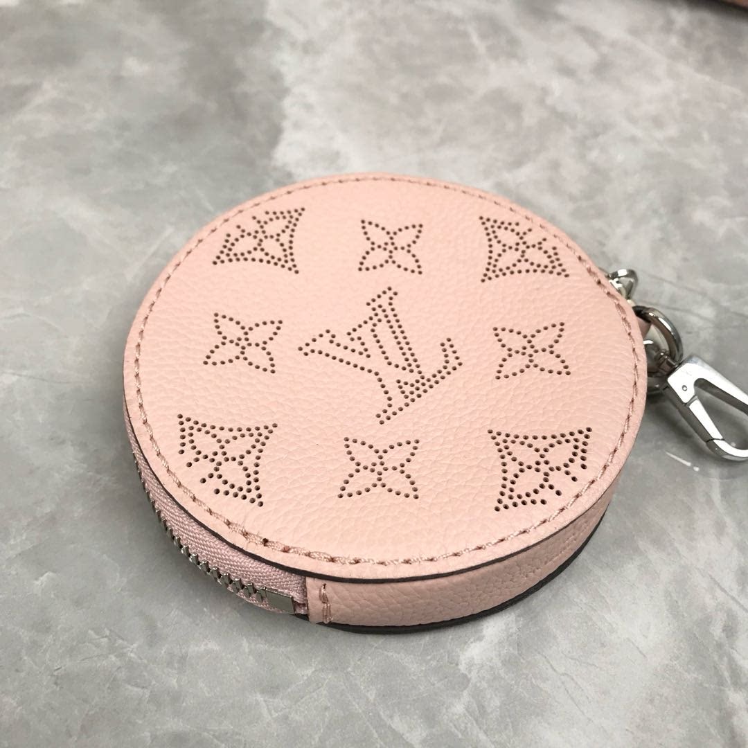 正品[9.8新]lv/路易威登樱花粉bella月光女神抽绳水桶包单肩女包