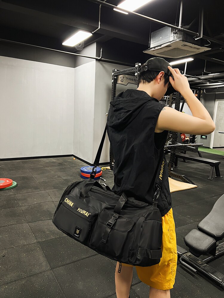 男士健身包 干湿分离大容量双肩包游泳运动高级感多功能男斜挎包
