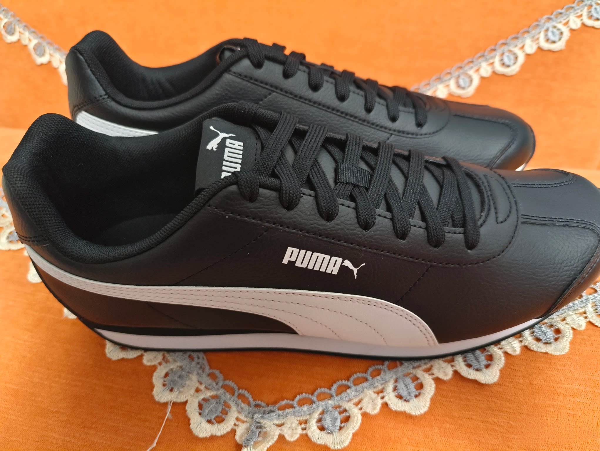 puma彪马黑色皮面t头鞋男鞋女鞋2025春季新款德训鞋运动鞋383037