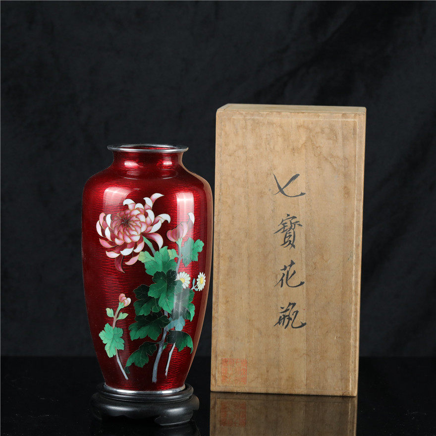 日本七宝烧花瓶