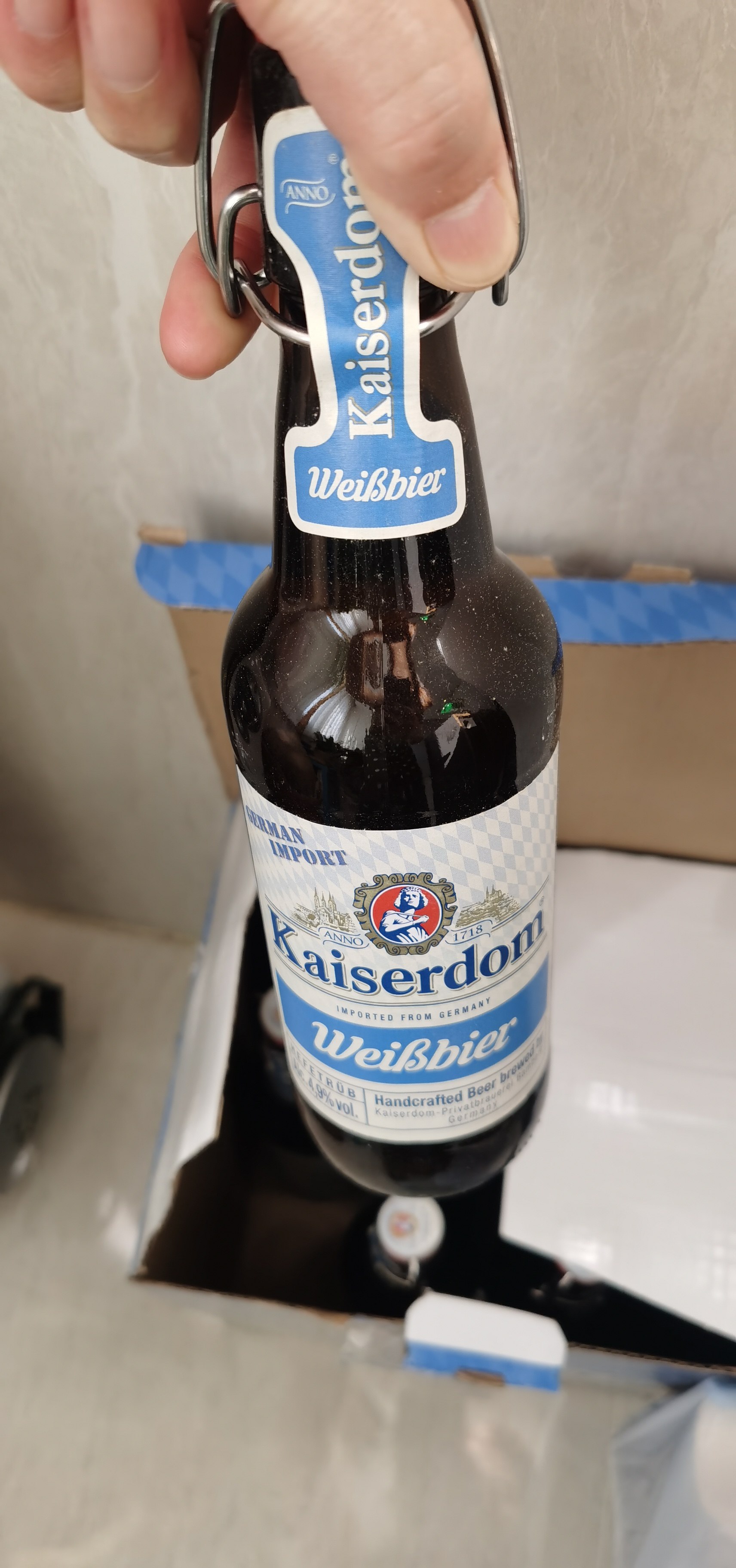 kaiserdom/凯撒顿姆啤酒500ml*12瓶德国小麦白啤原浆整箱